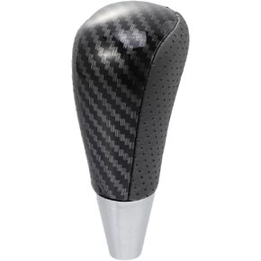 X AUTOHAUX Car Automatic Gear Stick Shift Knob for Toyota RAV4 Corolla Avalon Yaris 4Runner Sienna Camry Tacoma for Lexus ES GS SC RX LS Gray Black Carbon Fiber Pattern