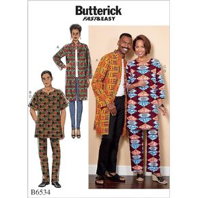 Butterick Patterns Misses'/Men's Coat, X-Large/XX-Large/XXX-Large