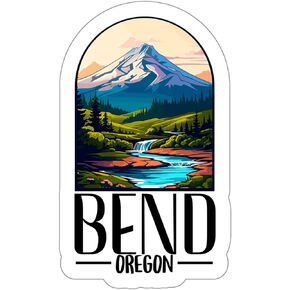 Bend Oregon Sticker Travel Outdoors Decal Vinyl Small Waterproof for Water Bottle Mug Passport Book Scrapbook Notebook Laptop Tumbler Skateboard Computer Phone Size 4" Funny Gift