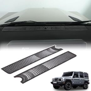 Dashboard Air Vent Cover Grille Panel Compatible with Ineos Grenadier 2020-2024 Stainless Steel Dashboard Air Outlet Anti-Blocking Mesh Cover Decoration Accessories