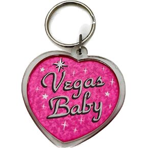 Rubies Las Vegas Heart Shaped Plastic Keychain