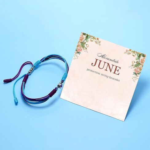 Birth Stone Bracelet, Luck and Protection Tibetan Bracelet, Surfer String Wrap for Him and Her, Friend, Best Inspirational Gift For Grandma Mother's Day Gift in Saudi Arabia