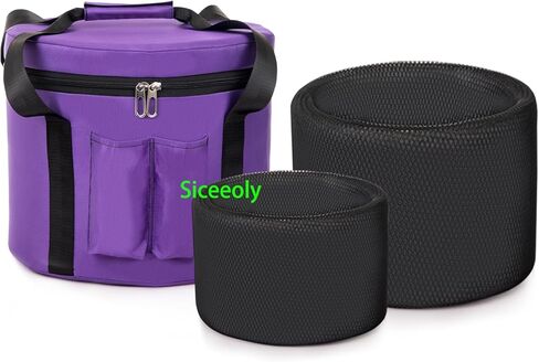 مجموعة من 3 أوعية تغني باللون الوردي مقاس 20.32 سم و25.4 سم شرقًا و30.48 سم ج، وعاء تغني كريستالي كريستالي معالج للصوت من الكوارتز المتجمد مع حقيبة حمل للسفر وحلقة دائرية من جلد الغزال in Kuwait