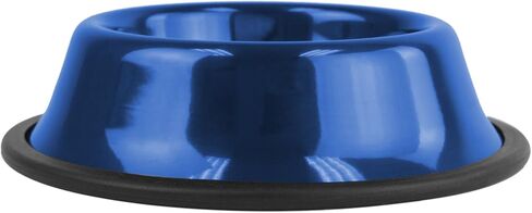 Platinum Pets Embossed Non-Tip Stainless Steel Cat/Dog Bowl in Saudi Arabia
