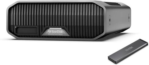 SanDisk Professional 18TB G-Drive Project Thunderbolt 3 External Hard Drive Bundle with PRO-Blade SSD Mag 1TB (2 Items) in Saudi Arabia