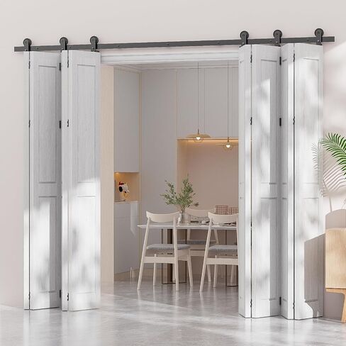 5FT/60 ''ثنائية الطي باب الحظيرة الأجهزة انزلاق المسار عدة الثقيلة لمدة 4 أبواب (لا يوجد باب خشبي، الأجهزة فقط) in Kuwait