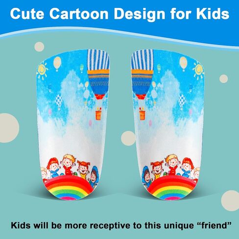 Arch Support Insole for Kids Shoes, 3/4 Orthotic Shoes Inserts for Children’s Heel Pain, Flat Feet, Plantar Fasciitis, Pronation in Saudi Arabia