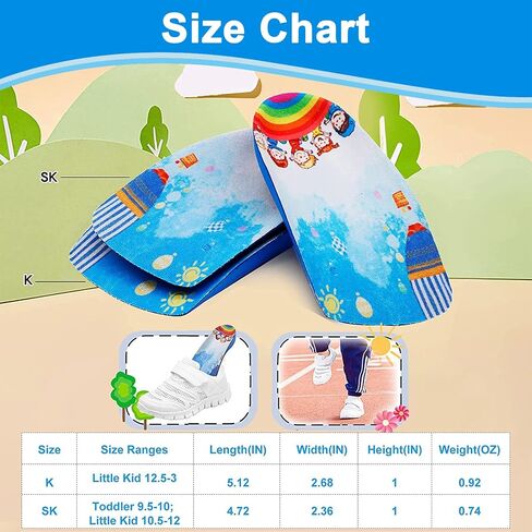 Arch Support Insole for Kids Shoes, 3/4 Orthotic Shoes Inserts for Children’s Heel Pain, Flat Feet, Plantar Fasciitis, Pronation in Saudi Arabia