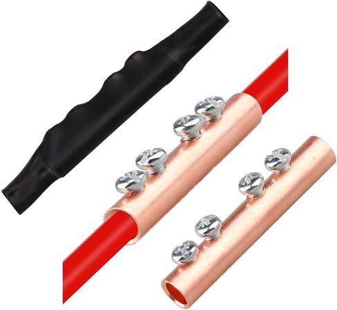 4 قطع 3Awg، مجموعة موصلات الأسلاك والكابلات، محطة توصيل الأسلاك السريعة، سلك طاقة عالي الجهد خالٍ من الجهد وغير معزول in Kuwait