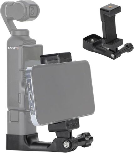 حامل هاتف الكاميرا جبل لجيب DJI OSMO 3، محول توسيع حامل ثلاثي للميكروفون مشبك الهاتف الأمامي مع برغي 1/4 بوصة لجيب OSMO 3 ملحقات in Saudi Arabia