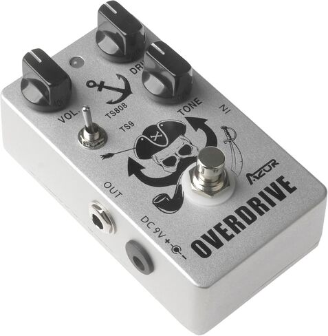 دواسة AZOR Vintage Overdrive - مفتاح TS808 أو TS9، تصميم معدني بالكامل، وتجاوز حقيقي in Kuwait