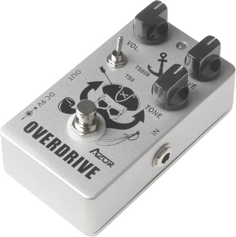 دواسة AZOR Vintage Overdrive - مفتاح TS808 أو TS9، تصميم معدني بالكامل، وتجاوز حقيقي in Kuwait