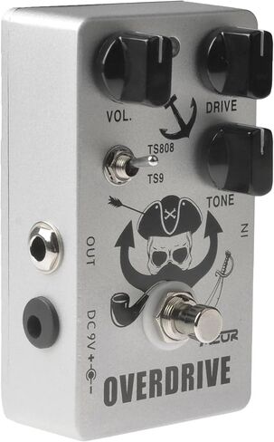 دواسة AZOR Vintage Overdrive - مفتاح TS808 أو TS9، تصميم معدني بالكامل، وتجاوز حقيقي in Kuwait