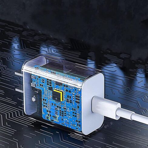 USB C Charger Fast Charger Block PD 20W Type C Wall Charger Bling Decors Compatible for iPhone 13/13 Mini/13 Pro/13 Pro Max/12 Pro Max/SE/11, Pixel, Galaxy S20 S10 S9 in Kuwait