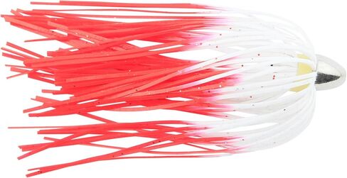 C&H, King Buster Lure, White/Red Fire Tail Skirt, 1/8 oz / 3.5 g Head, 2.5 in / 6.35 cm, 3 pc in Saudi Arabia