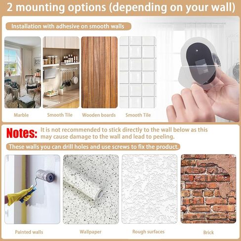 6 عبوات من دعامات قضيب الستارة بدون مثقاب، حوامل قضيب ستارة ذاتية اللصق، بدون دعامات ستارة مثقبة، دعامات قضيب ستارة سهلة بدون حفر، لغرفة النوم، وغرفة المعيشة، والمطبخ، والحمام in Kuwait