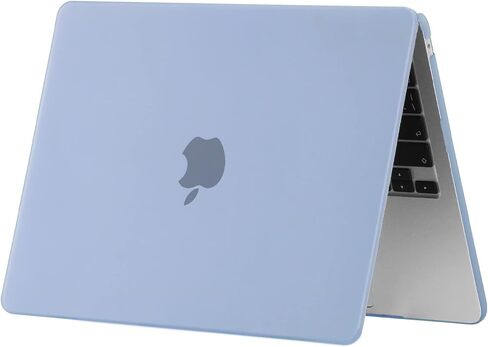RUBAN Case for MacBook Air 13 inch Case 2022, 2021-2018 Release A2337 M1 A2179 A1932 - Protective Snap On Hard Shell Cover and Keyboard Cover for Version MacBook Air 13 with Touch Bar (Airy Blue) in Saudi Arabia