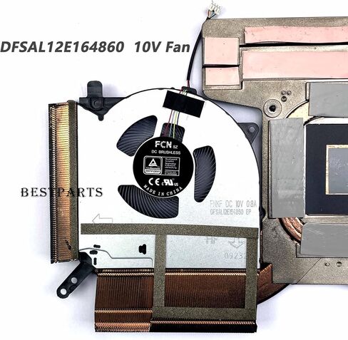 استبدال مروحة التبريد BestParts لـ Legion 5-16ACH6H - مروحة وحدة المعالجة المركزية + وحدة معالجة الرسومات الجديدة الأصلية مع مبدد حراري لـ Legion 5-16ACH6H، النوع 82JQ، P/N: 5H40S20277 5H40S20278 5H40S20279 5H40S20280 in Saudi Arabia