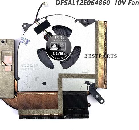 استبدال مروحة التبريد BestParts لـ Legion 5-16ACH6H - مروحة وحدة المعالجة المركزية + وحدة معالجة الرسومات الجديدة الأصلية مع مبدد حراري لـ Legion 5-16ACH6H، النوع 82JQ، P/N: 5H40S20277 5H40S20278 5H40S20279 5H40S20280 in Saudi Arabia