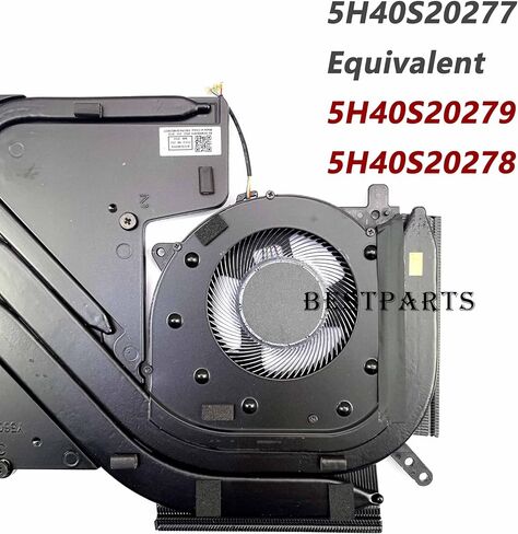 استبدال مروحة التبريد BestParts لـ Legion 5-16ACH6H - مروحة وحدة المعالجة المركزية + وحدة معالجة الرسومات الجديدة الأصلية مع مبدد حراري لـ Legion 5-16ACH6H، النوع 82JQ، P/N: 5H40S20277 5H40S20278 5H40S20279 5H40S20280 in Saudi Arabia