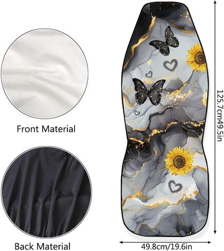 Galaxy Forest Wolf Print Car Seat Covers for Women Men, 2 Piece 3D Wolf Bucket Automotive Seat Protector Covers Universal Fit for SUV Sedan Van in Saudi Arabia
