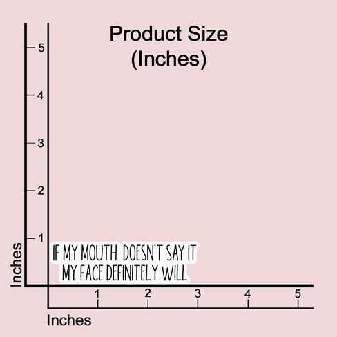 (3 pcs) If My Mouth Doesn't Say It My Face Definitely Will Sticker for Tumbler, Funny Sarcastic Quote Vinyl Decal for Kindle Laptop Water Bottle Phone Hard Hat - 1x3" in Saudi Arabia