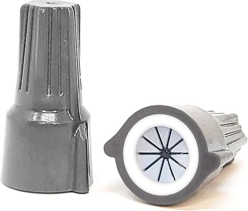 Waterproof Outdoor Landscape Wire Connectors for 20AWG-10AWG. Best for Outdoor High and Low Voltage Lighting, Grey/White Color (50 Pack, by LUMENGY) in Saudi Arabia