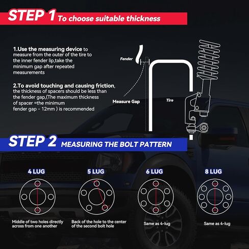 فواصل عجلات مركزية Richeer 5x100 لـ FR-S BRZ Baja Crosstrek Impreza Outback Forester Legacy، 4 قطع فاصل إطارات 1 بوصة 5x100 مع مسامير 12x1.25 وتجويف مركزي 56.1 ملم in Kuwait