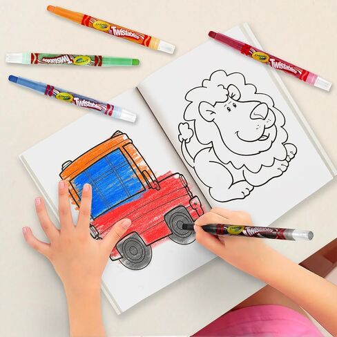 أقلام تلوين قابلة للالتواء، أقلام تلوين للأطفال من سن 4 إلى 8 سنوات، 24 قلم تلوين ملتوي، أقلام تلوين للأطفال الصغار، أقلام تلوين للأطفال، أقلام تلوين قابلة للدوران + كتاب تلوين للأطفال الصغار، كتب تلوين للأطفال in Kuwait