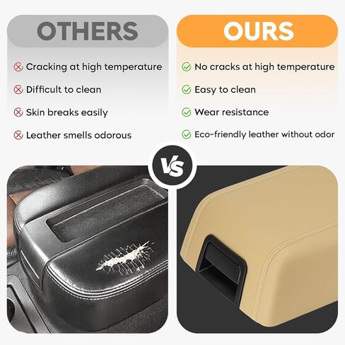 AEagle Center Console Cover Armrest Lids w/Base for 2004-2008 Ford F150, Black, Replaces ‎5L3Z1506024AAD in Saudi Arabia
