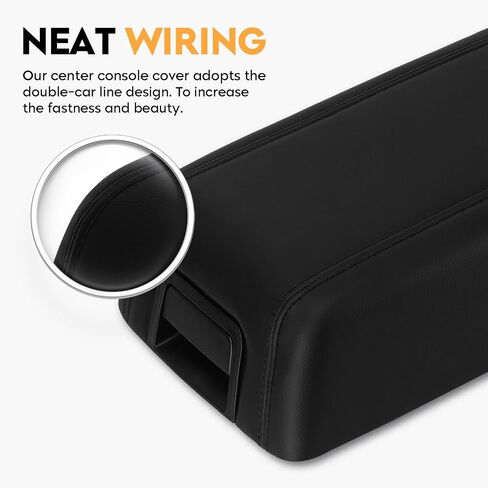 AEagle Center Console Cover Armrest Lids w/Base for 2004-2008 Ford F150, Black, Replaces ‎5L3Z1506024AAD in Saudi Arabia