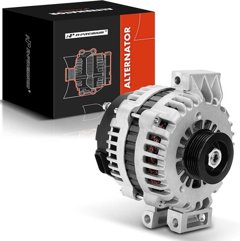 A-Premium Alternator Compatible with Chevrolet Trailblazer & GMC Envoy, Envoy XL & Isuzu Ascender & Buick Rainier & Saab 9-7x 2006, L6 4.2L, 12V 150Amp Clockwise 6-Groove Pulley, Replace# 15200110 in Saudi Arabia