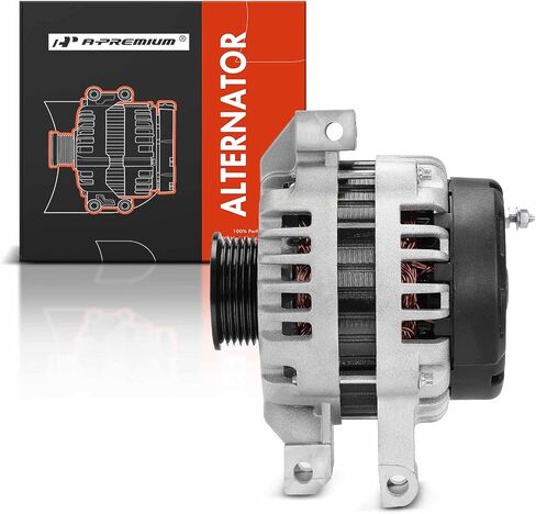 A-Premium Alternator Compatible with Chevrolet Trailblazer & GMC Envoy, Envoy XL & Isuzu Ascender & Buick Rainier & Saab 9-7x 2006, L6 4.2L, 12V 150Amp Clockwise 6-Groove Pulley, Replace# 15200110 in Saudi Arabia