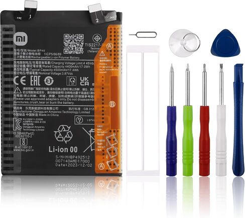 بطارية بديلة BP49 متوافقة مع Xiaomi Poco F4 5G / Xiaomi Redmi K40s مع الأدوات in Saudi Arabia
