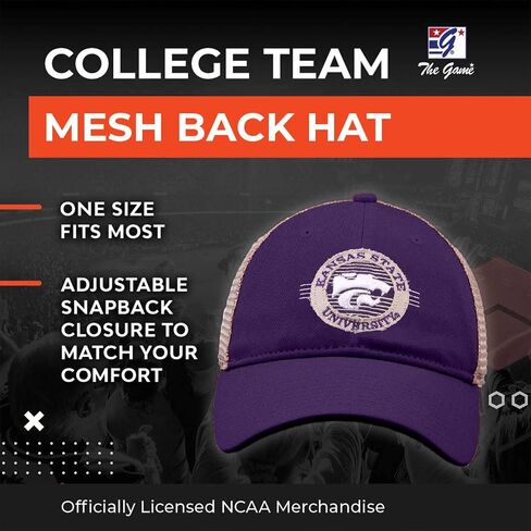 لعبة NCAA Snapback - Patch Meshback - راحة كلاسيكية - حجم قابل للتعديل - دع الجميع يعرفون الفريق الذي تدعمه in Kuwait