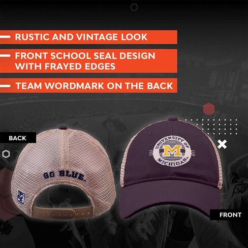 لعبة NCAA Snapback - Patch Meshback - راحة كلاسيكية - حجم قابل للتعديل - دع الجميع يعرفون الفريق الذي تدعمه in Kuwait