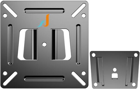 شاشة تثبيت على الحائط لمعظم شاشات التلفاز مقاس 14-24 بوصة، تصميم نحيف منخفض يناسب شاشات 13 15 17 19 20 21.5 24 بوصة مقاس يصل إلى 100 × 100 مم ويتحمل ما يصل إلى 33 رطلًا، دعامة تثبيت صغيرة للشاشة in Kuwait