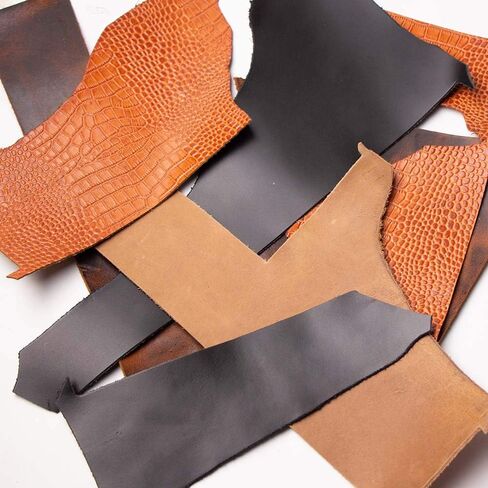 Mr.Tomato Cowhide Leather Pull up Scraps for Arts Crafts Hobby Workshop Trimming Rustic Pieces Crazy Horse Leather (1.8 to 2.0mm) (1LB) in Saudi Arabia