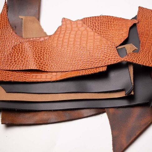 Mr.Tomato Cowhide Leather Pull up Scraps for Arts Crafts Hobby Workshop Trimming Rustic Pieces Crazy Horse Leather (1.8 to 2.0mm) (1LB) in Saudi Arabia