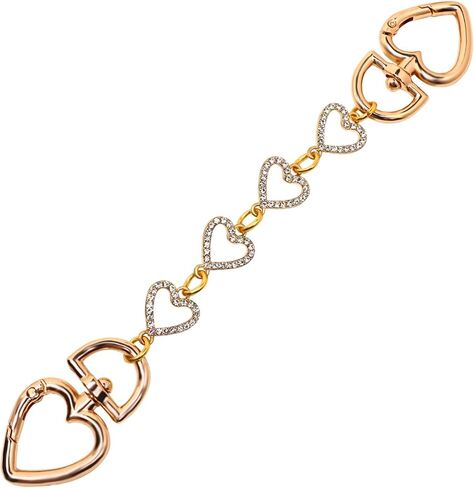 VeekyVicky Purse Strap Extender for Handbag Bag, Chain Strap Replacement Extension - Four Leaf Clover Good Luck Charm White in Kuwait