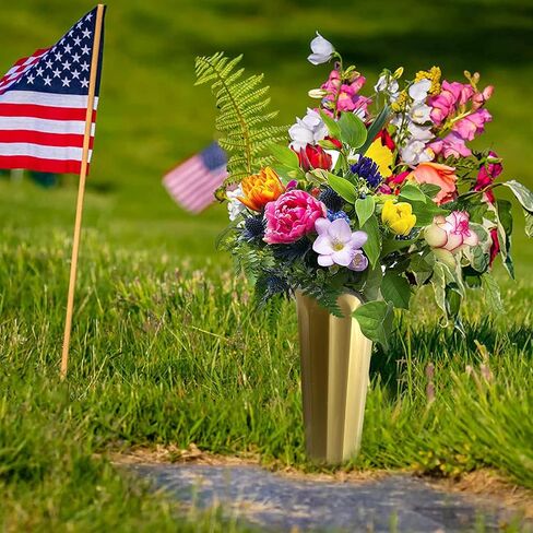 Plastic Cemetery Vases with Spikes 12 Pack Memorial Flower Vase Cemetery Decorations for Grave Decorations for Cemetery Vases for Flowers Plastic Vases for Flowers Cemetery Flowers for Grave Vase in Saudi Arabia