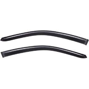 Lightronic WV92311 Outside Mount Side Window Deflectors Visors Vent Rain Guards, Dark Smoke, 2-Pieces Set, Fits 2001-2005 Honda Civic Coupe (2-Doors)