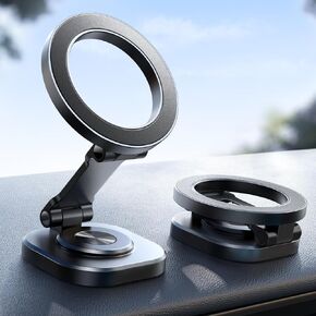 JOYROOM for All-Metal MagSafe Car Mount,【360° Rotation & Strong Magnet】 Phone Holders for Your Car, Hands Free Magnetic Phone Holder for Car, Magsafe Car Accessories fit iPhone 15 14 13 & MagSafe Case