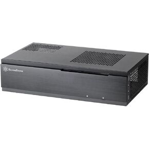 SilverStone Technology ML06B 0.8mm Steel Body Mini-Itx Media Center/HTPC Computer Case with Aluminum Front Panel ML06B-x
