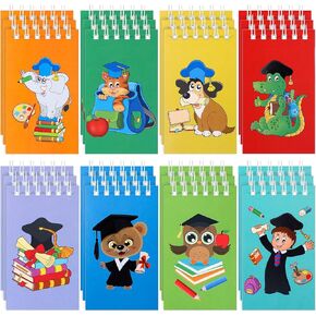 Outus 48 Pieces Graduation Mini Notepad Bulk Kindergarten Graduate Notebook Preschool Graduation Party Small Pocket Notepads for Kids Kindergarten Preschool School Classroom Graduation Party Favors