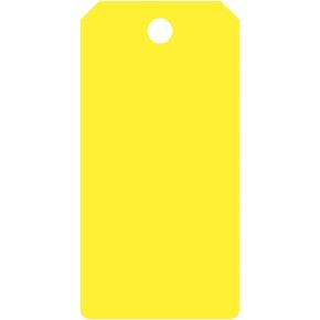 2x4'' 50 PCS Yellow Blank Heavy Duty 15 Mil Waterproof Plastic Tags Equipment Valve Tags