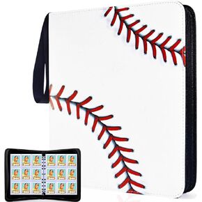 Card Binder 990 Pockets, Trading Card Binder with Sleeves, Baseball Card Binder, Trading Card Albums Sports Card Binder Collectible Fits 990 Cards with 55 Removable Sleeves