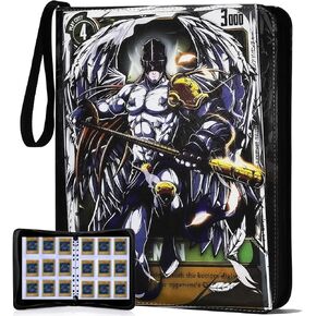 990 Trading Card Binder Album Holder Pages Folder Protector for DGM Trading Cards Digital Monsters TCG - Toploading 3 Ring Zip Card Binder Album DGM