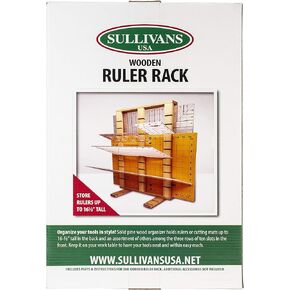 Sullivans Wooden Rack Rulers & Accessories, Brown