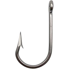 Tuna Big Game Fishing Hooks - Stainless Steel Southern Fish Hooks Forged Ringed 10Pcs/bag for Big Game Fishing